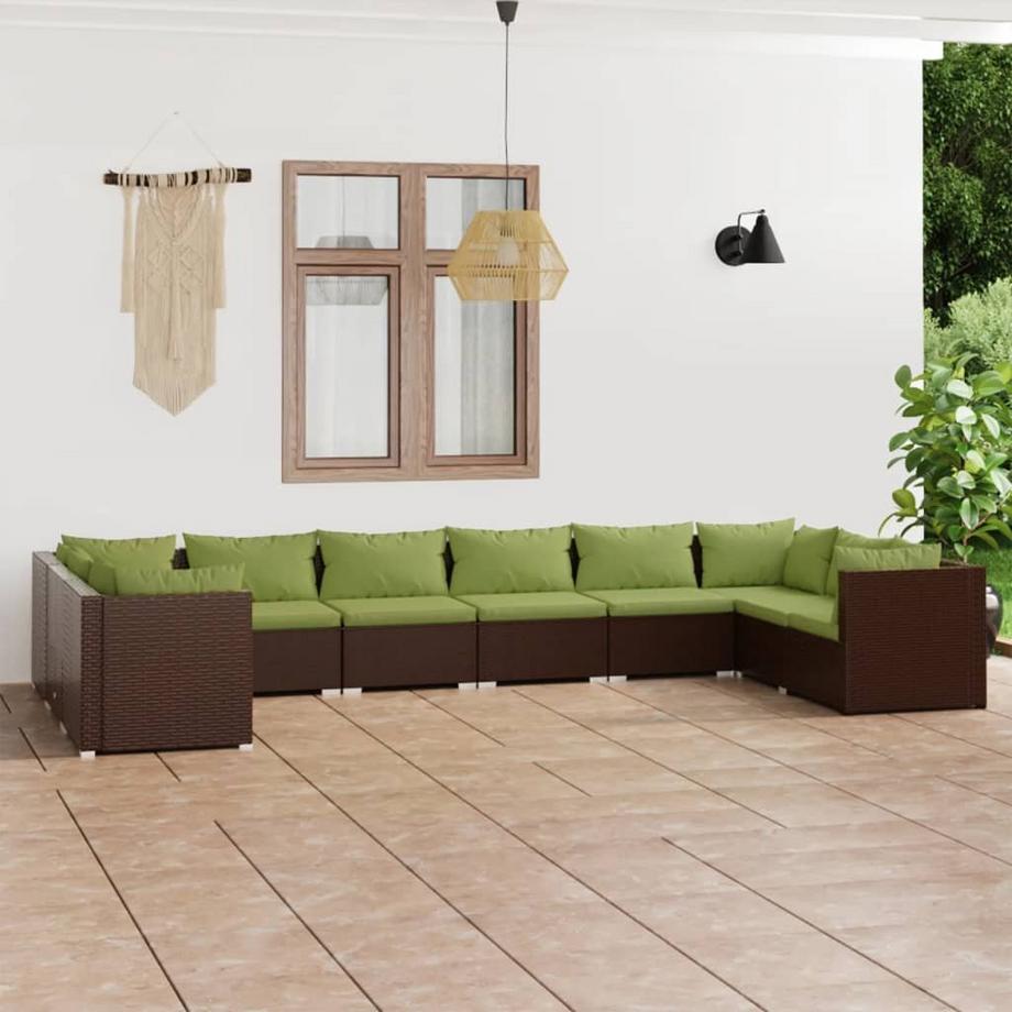 VidaXL Garten-lounge-set poly-rattan  