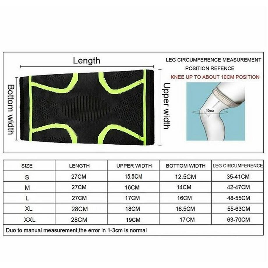 eStore  Genouillère avec compression pour fitness/course à pied 