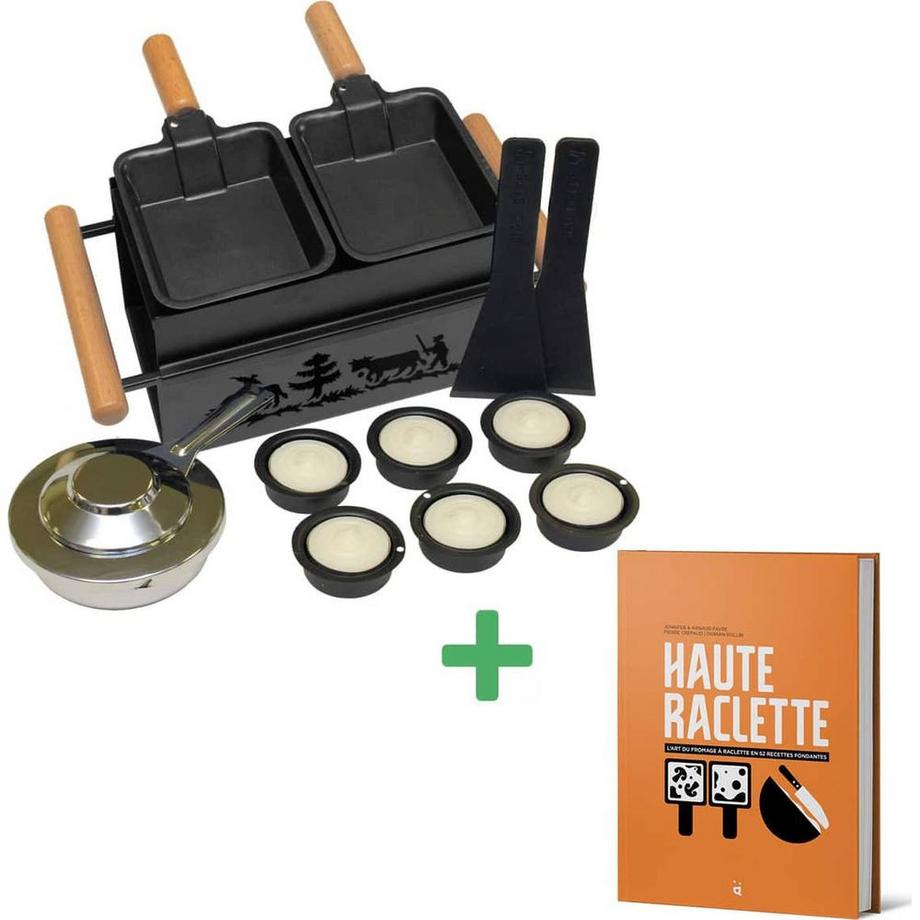 Heidi Cheese Line Heidi Cheese Line TÊTE-À-TÊTE dispositivo di fusione per raclette Nero  