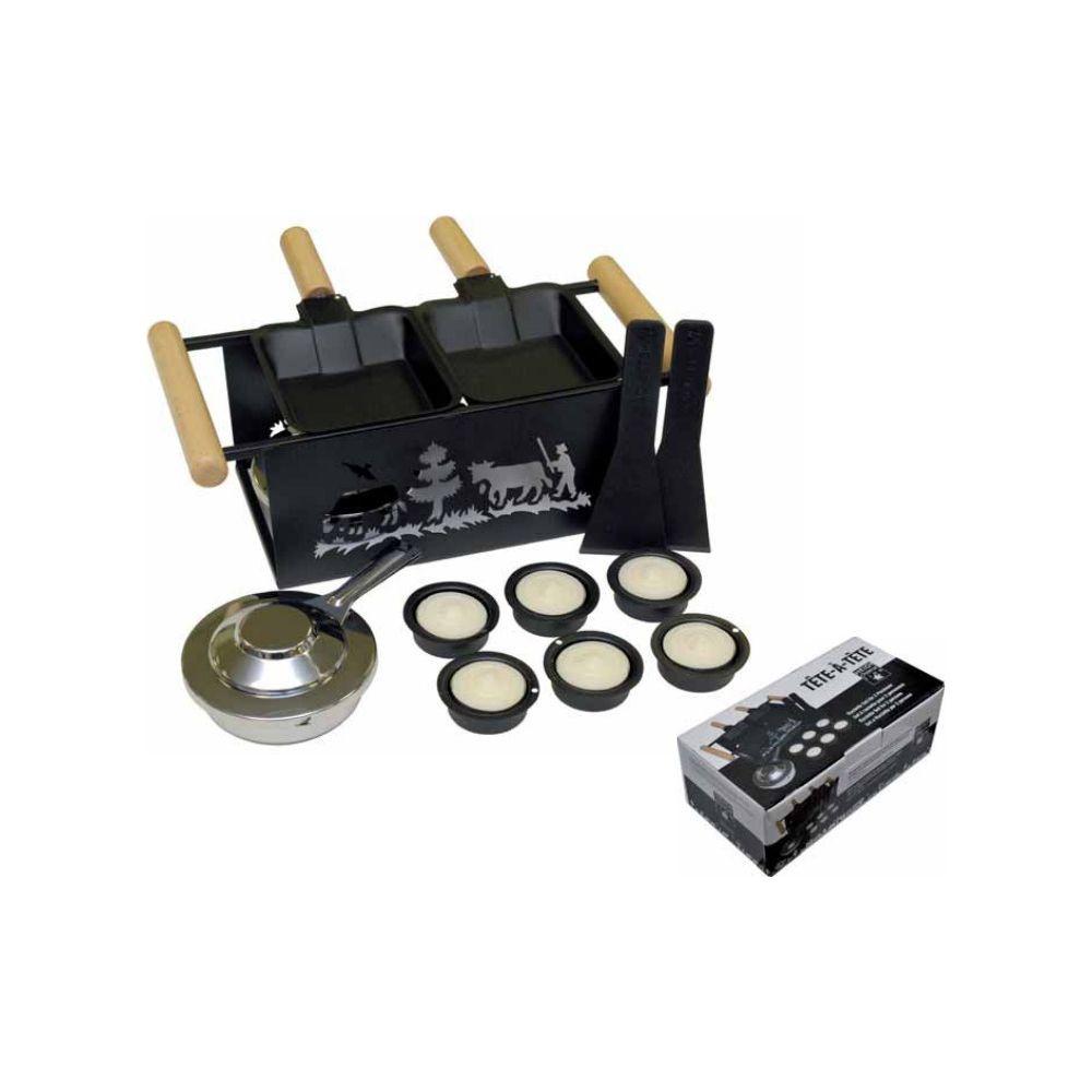 Heidi Cheese Line Heidi Cheese Line TÊTE-À-TÊTE dispositivo di fusione per raclette Nero  