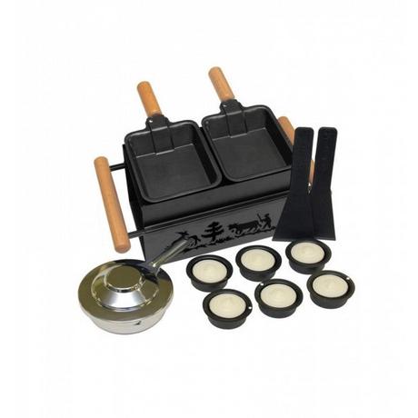 Heidi Cheese Line Heidi Cheese Line TÊTE-À-TÊTE dispositivo di fusione per raclette Nero  