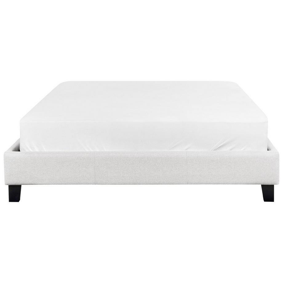 Beliani Letto senza testata en Tessuto Scandinavo ROANNE  