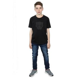 MARVEL  Black On Black TShirt 