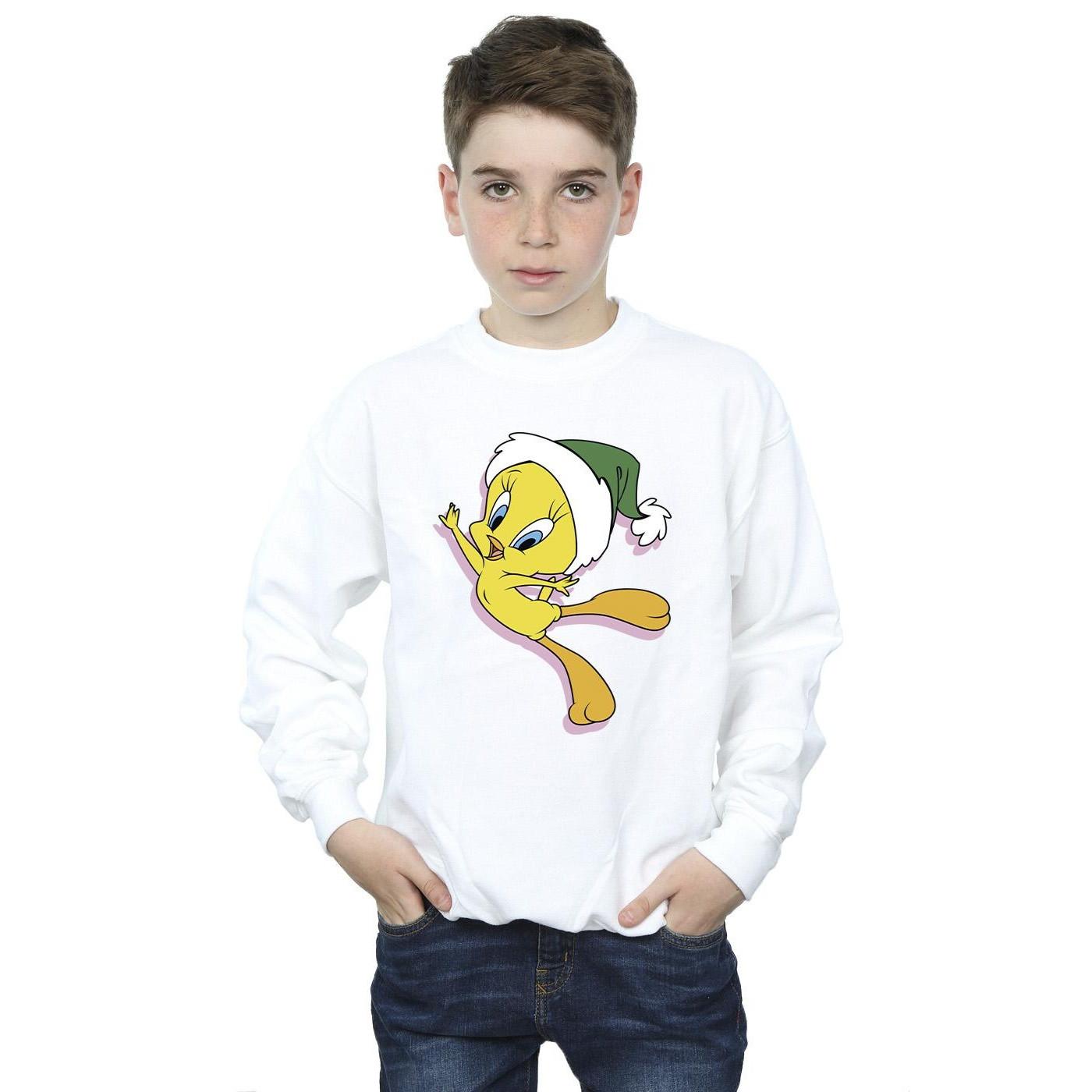 LOONEY TUNES  Tweety Christmas Hat Sweatshirt 