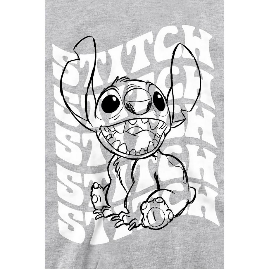 Lilo & Stitch Stitch Grafikdruck Sweatshirt  
