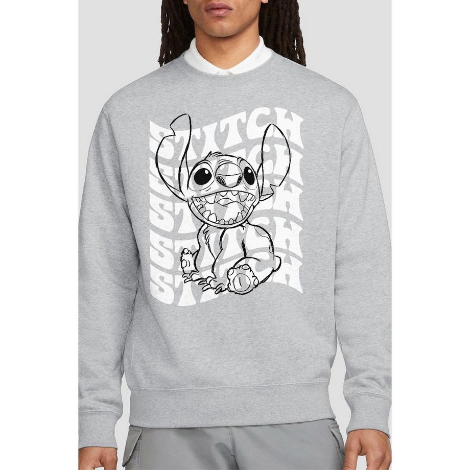Lilo & Stitch Stitch Grafikdruck Sweatshirt  