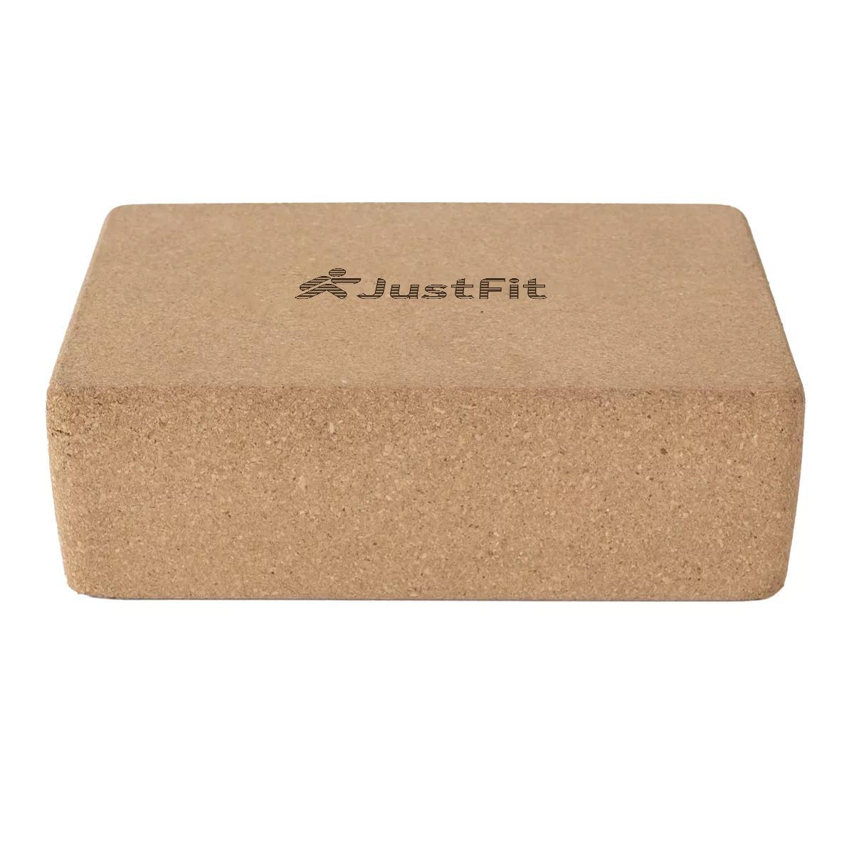 JustFit  Yoga-Baustein "Yoga Block" aus rutschfestem Kork 