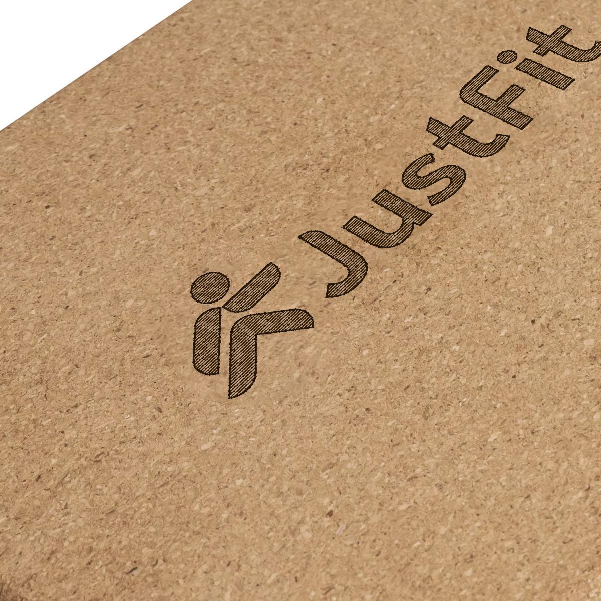 JustFit  Yoga-Baustein "Yoga Block" aus rutschfestem Kork 