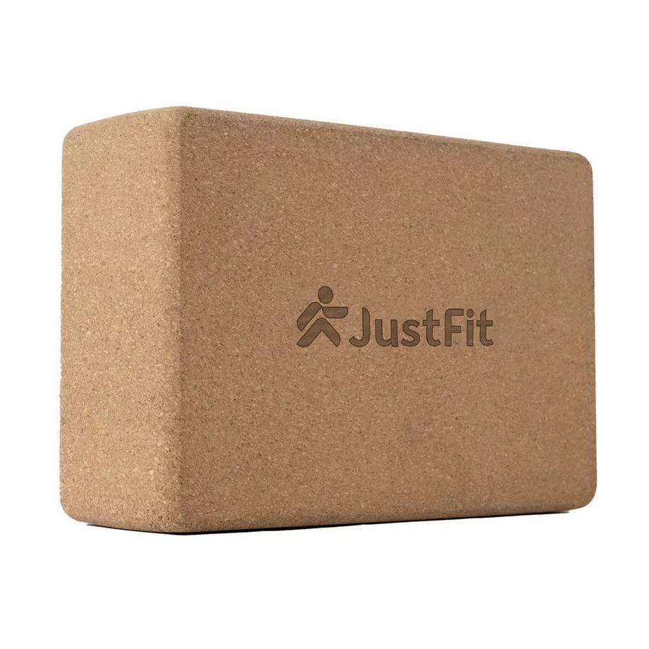 Mattone da yoga in sughero antiscivolo "Yoga Block" JustFit