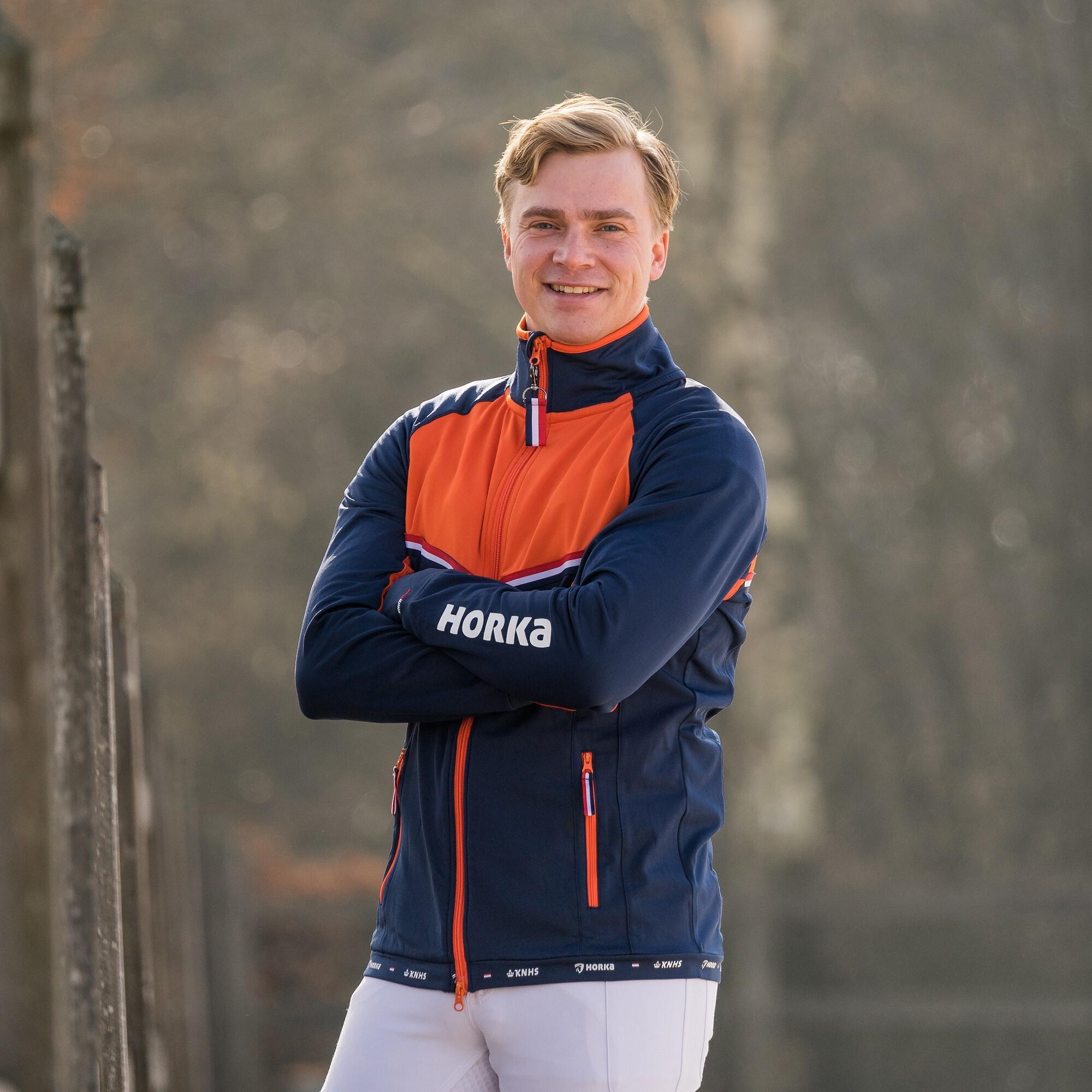 HORKA KNHS Herren Reitjacke mit Polygiene  