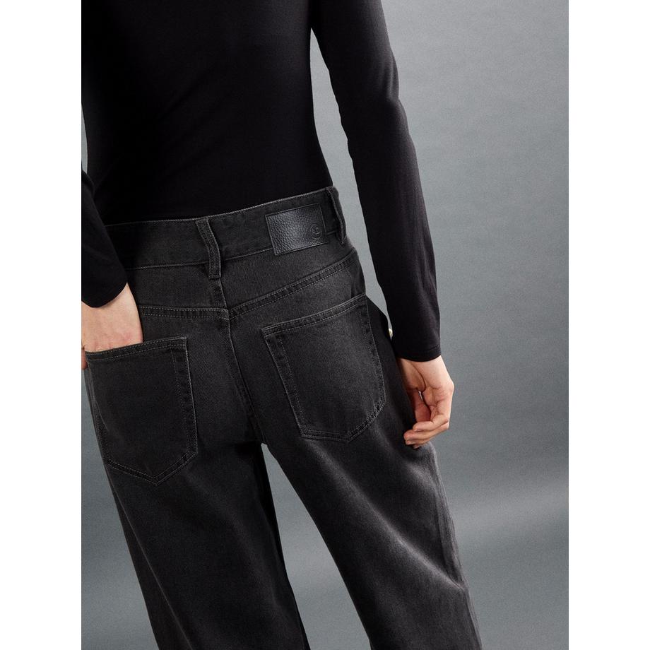 APRICOT Jean à jambes larges orné de perles et strass  