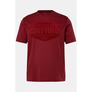 JP1880  T-shirt con mezze maniche e stampa sul petto, fino alla tg. 8XL 