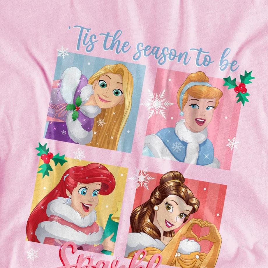 Disney PRINCESS  Tis The Season To Be Sparkly T-Shirt 