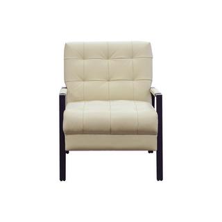 Vente-unique Fauteuil en cuir beige MARADI  