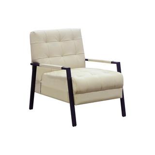 Vente-unique Fauteuil en cuir beige MARADI  