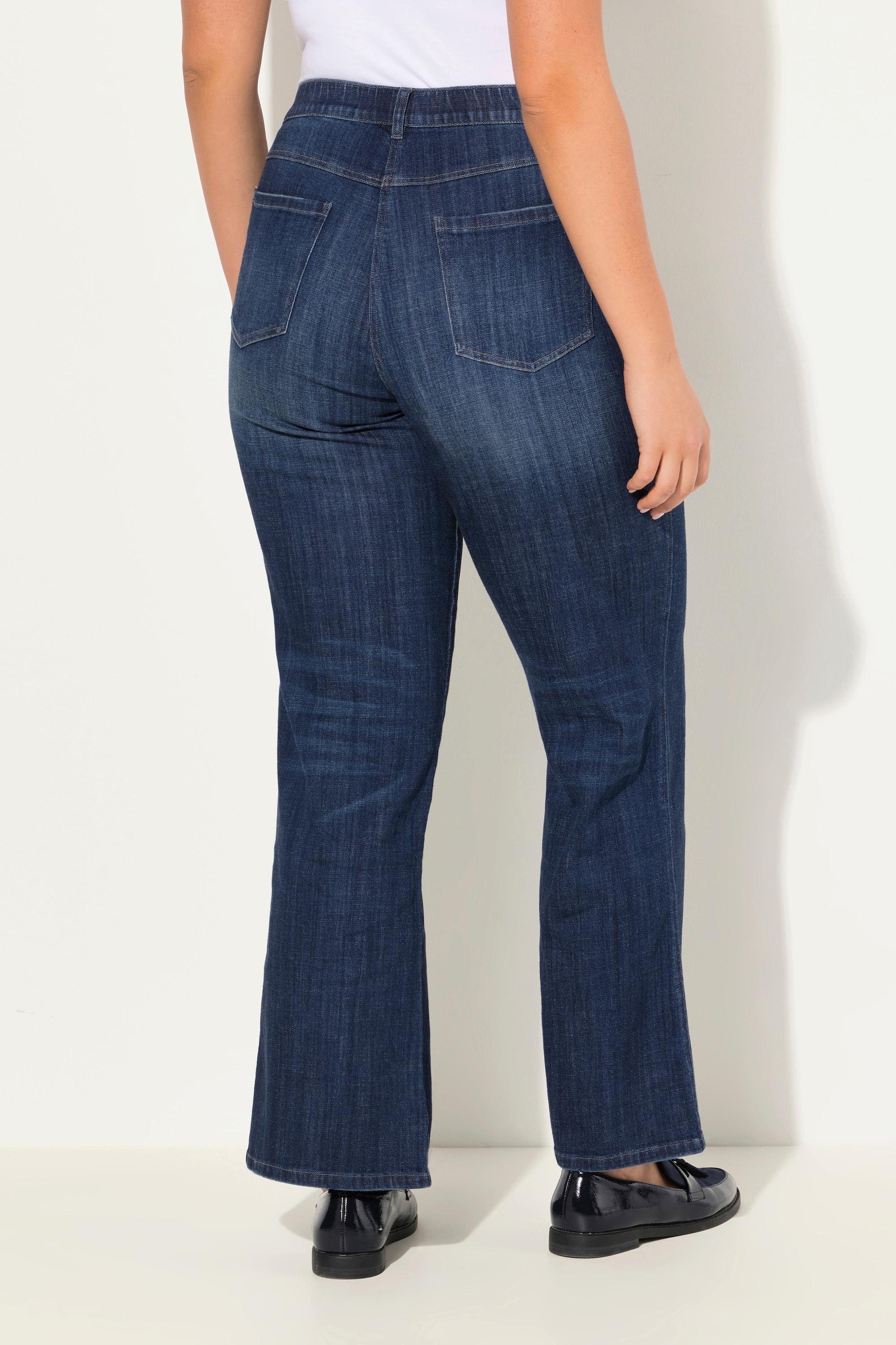 Ulla Popken  Jeans modello Mary con taglio della gamba dritto e comoda elasticizzazione 