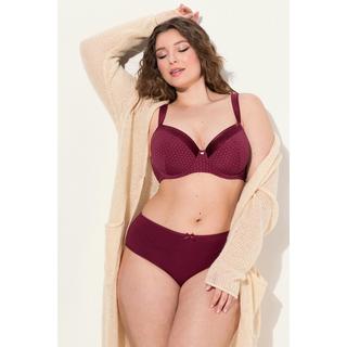 Ulla Popken Reggiseno con ferretto coppe morbide microfibra a pallini  