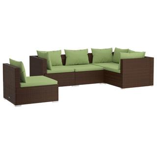 VidaXL set salotto da giardino Polirattan  