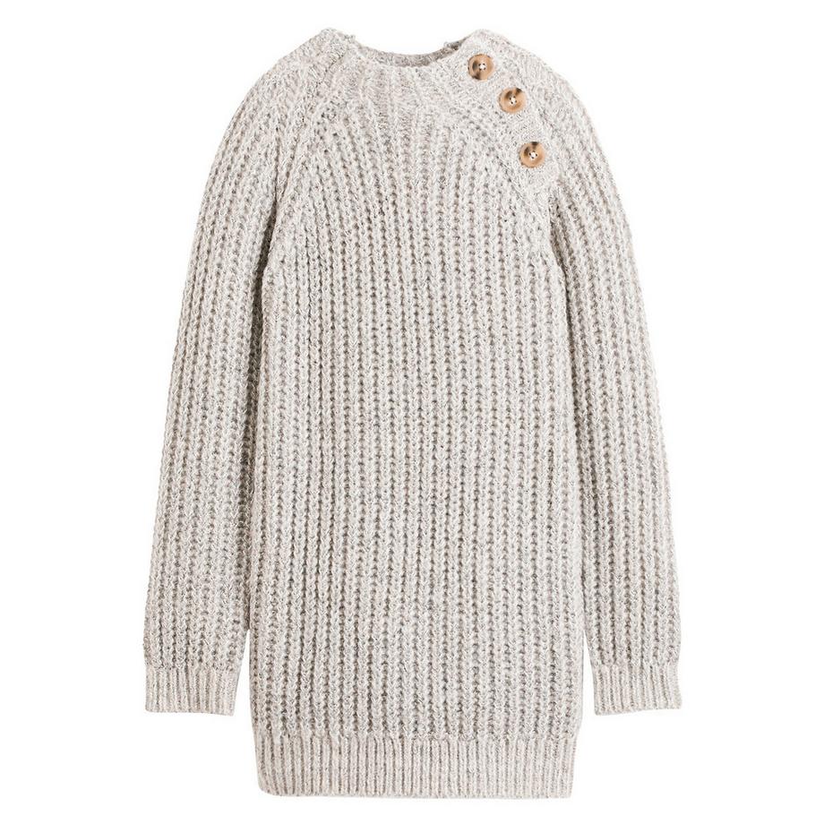 La Redoute Collections  Robe droite col montant en grosse maille 