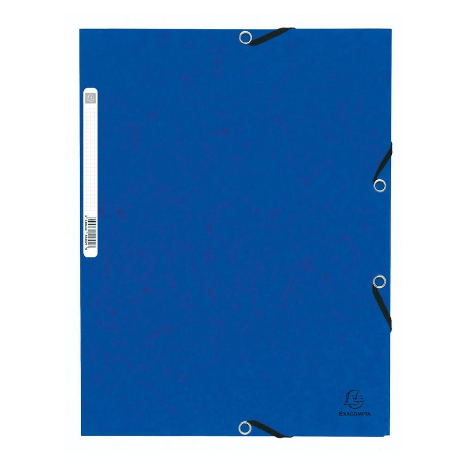 Chemise à élastique 3 rabats carte lustrée 355gm2 - A4 - x 125