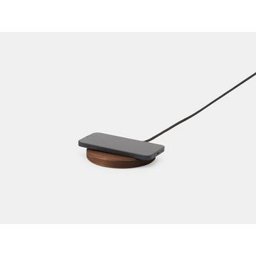 Slim Charging Pad - Kabelloses Ladegerät aus Massivholz - Walnuss