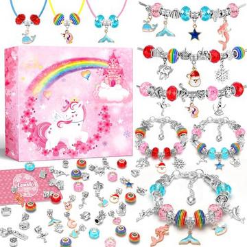 Bijoux artisanaux, kit de bricolage bracelets pour enfants cadeaux de Pâques pour enfants jouets pour enfants