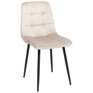 Beliani Lot de 4 chaises en Velours Moderne POWELL  