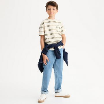 Kurzarm-T-Shirt mit Streifenprint