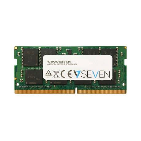 V7  4GB DDR4 PC4-19200 - 2400MHZ 1.2V SO DIMM X16 Modulo di Memoria per Laptop - 192004GBS-X16 