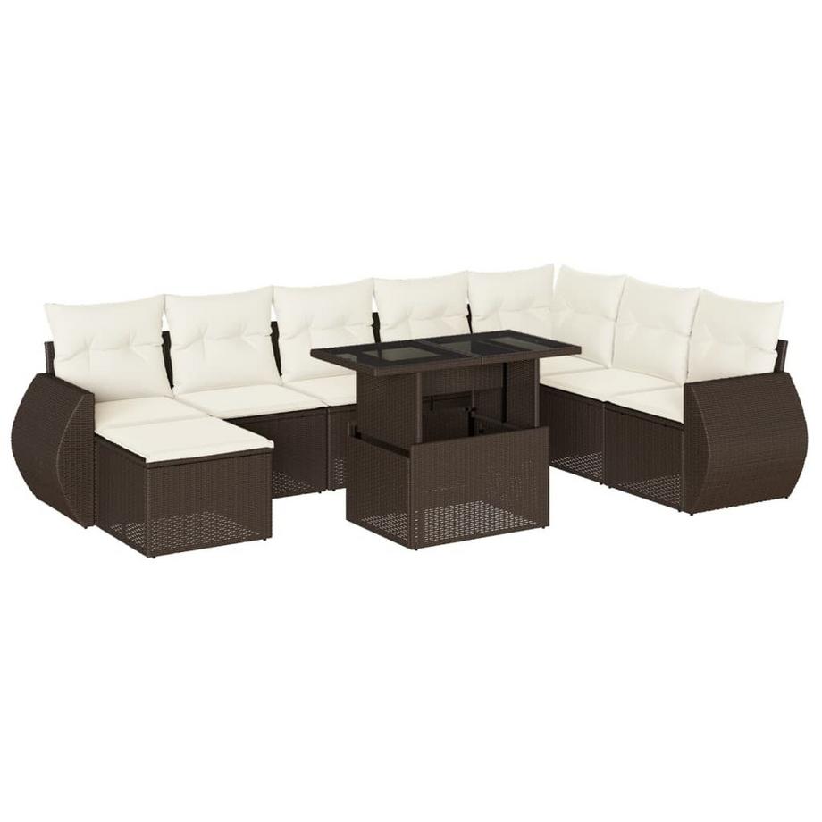 set divano da giardino Polirattan