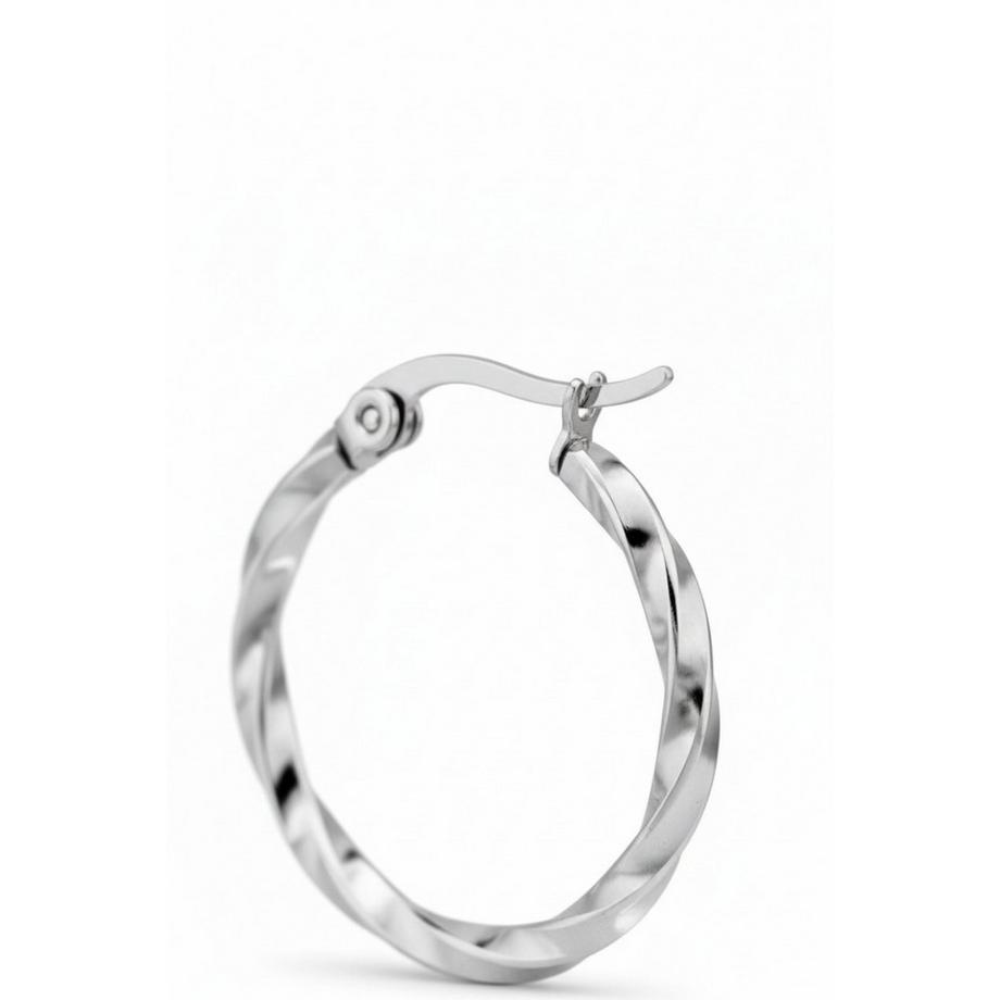 Maxte  Créoles en Fil Courbé en    avec Fermoir Français 