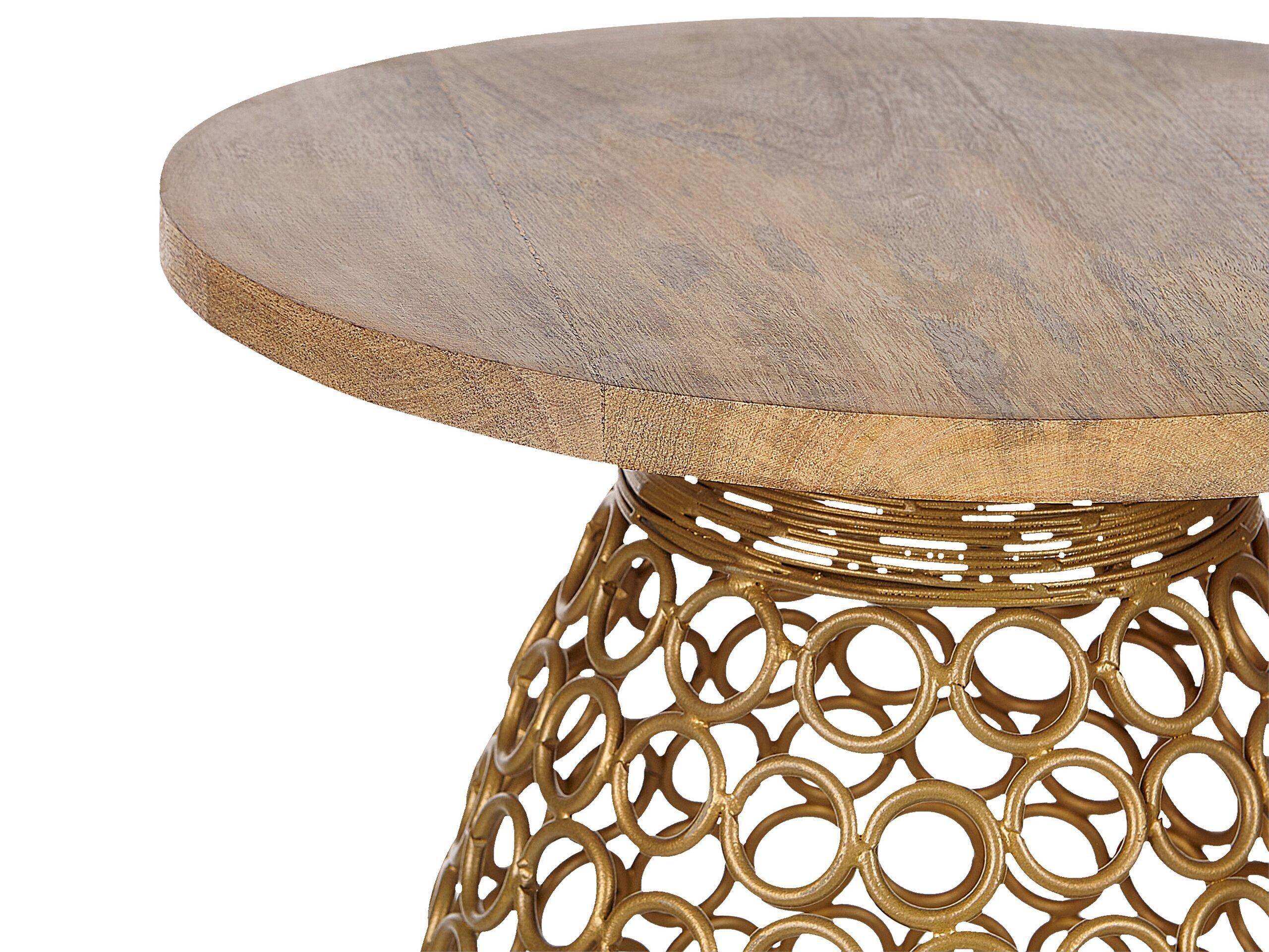 Beliani Table d'appoint en Manguier Moderne WAIHI  