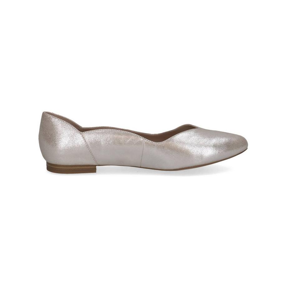 CAPRICE Ballerines à bouts pointus métalliques  