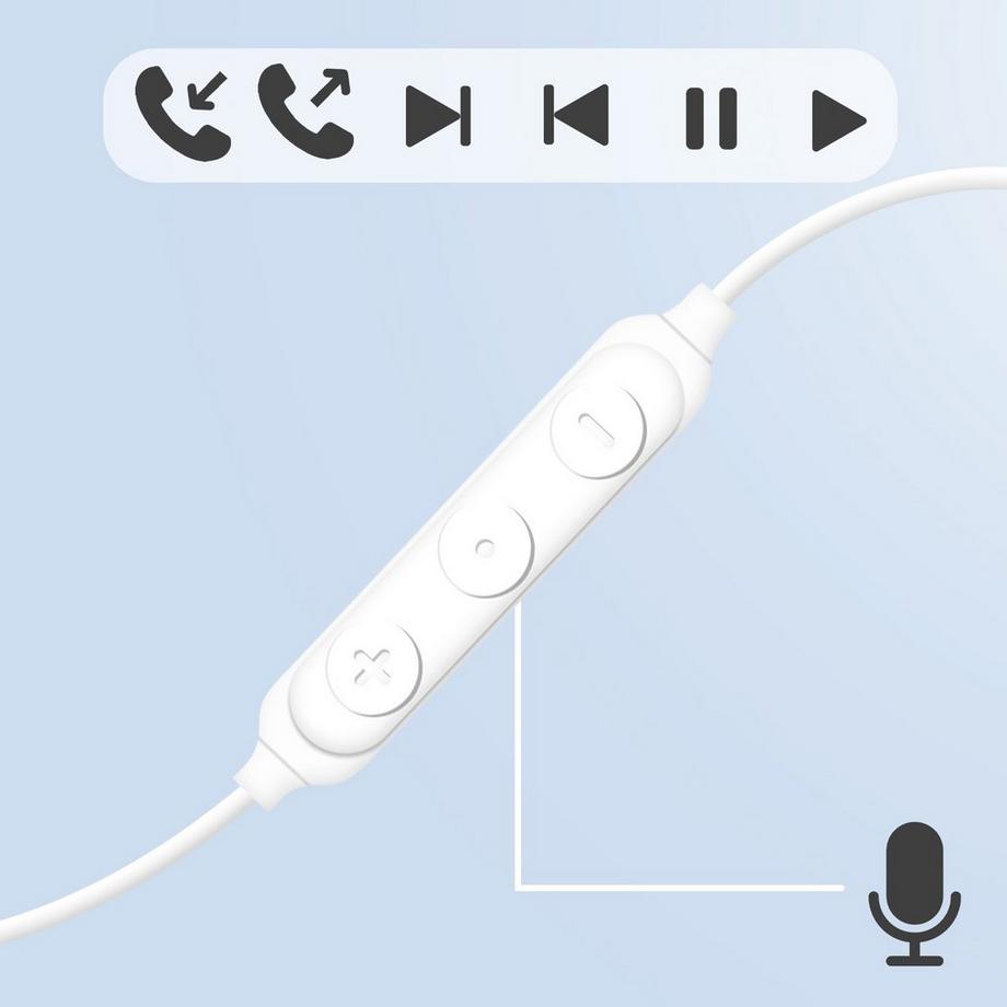 Force Power  Auricolari Lightning Force Play bianco 