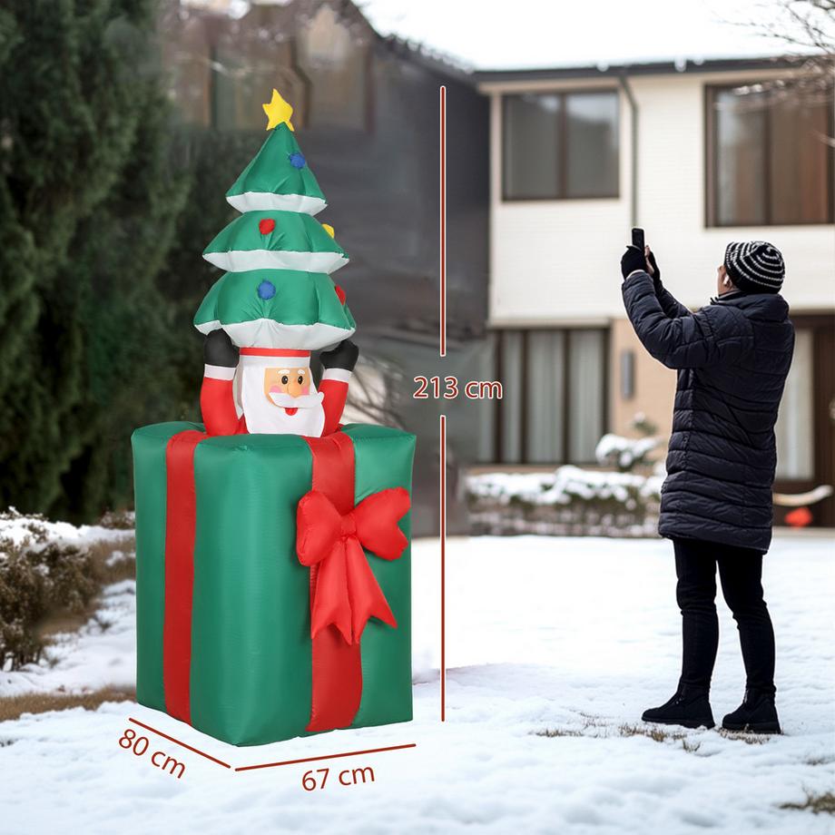 Outsunny Décorations de Noël gonflables  