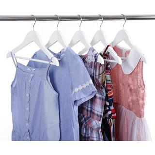 Songmics Grucce per bambini in legno di acero con ganci a 360°, confezione da 20, bianco  