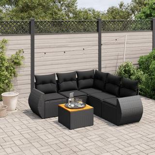 VidaXL set divano da giardino Polirattan  