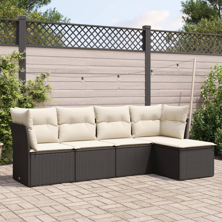 VidaXL Ensemble de canapés de jardin rotin synthétique  