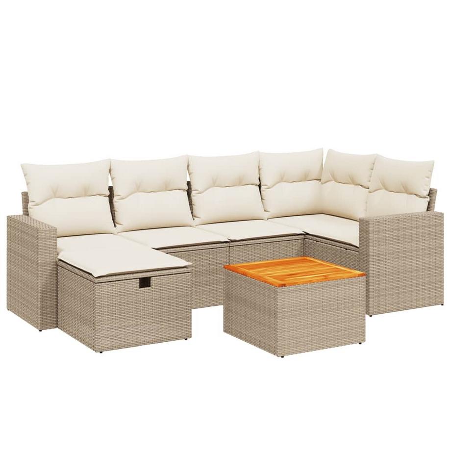set divano da giardino Polirattan