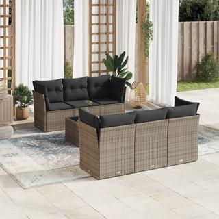 VidaXL set divano da giardino Polirattan  