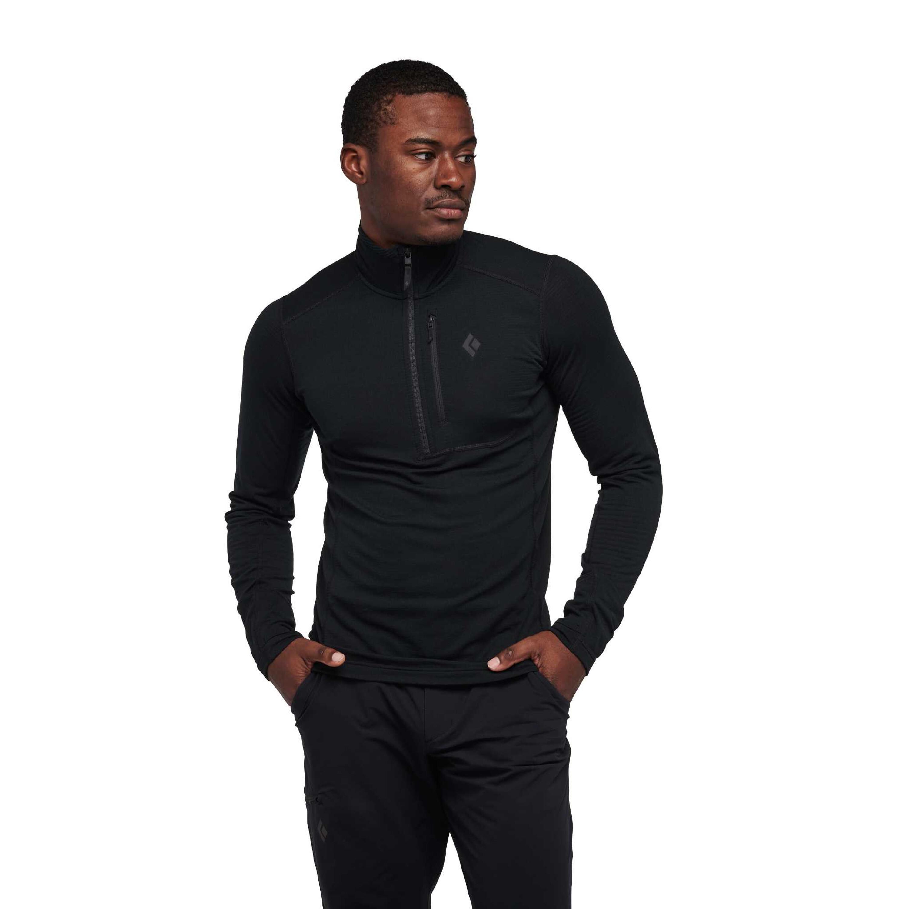 Black Diamond  fleece half zip black diaond coefficient lt po 