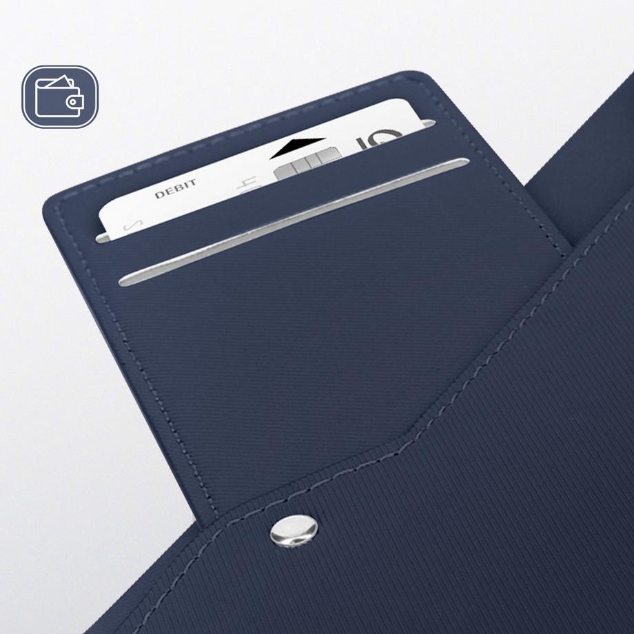 Avizar  Étui Samsung A25 5G Portefeuille Bleu 