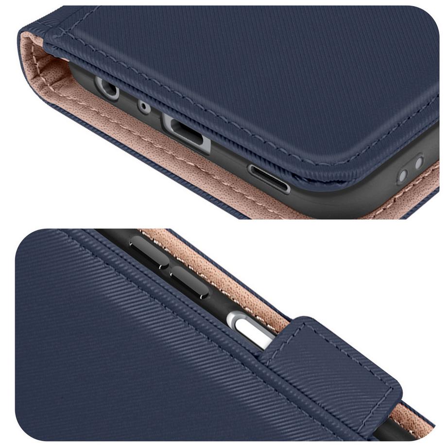 Avizar  Étui Samsung A25 5G Portefeuille Bleu 