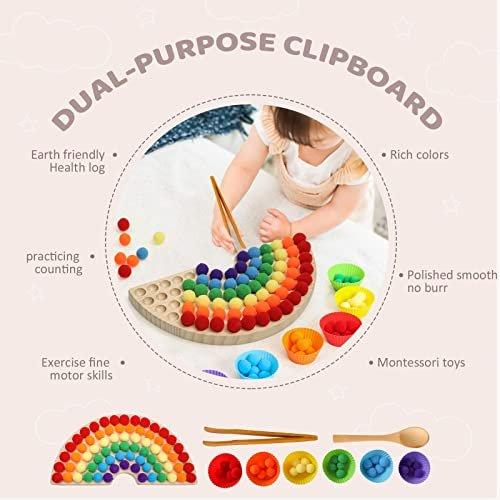 Activity-board  Holzperlen-Brettspiele, Regenbogenfarben-Sortiment und Zuordnungsspiele 