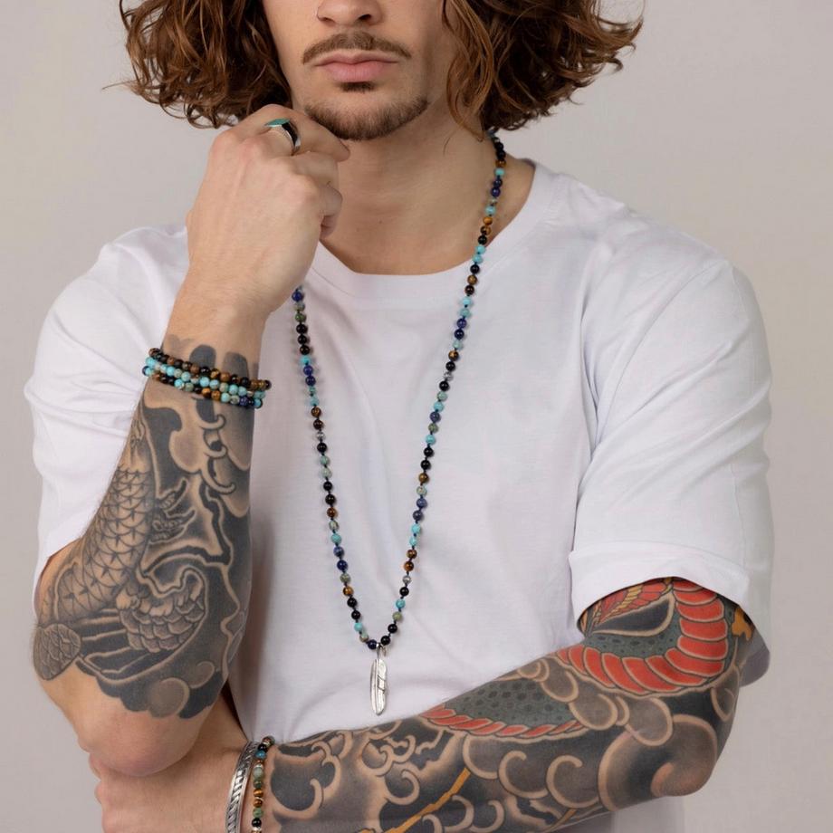 Balibay  Silas  Halskette mit verschiedenen Steinen 