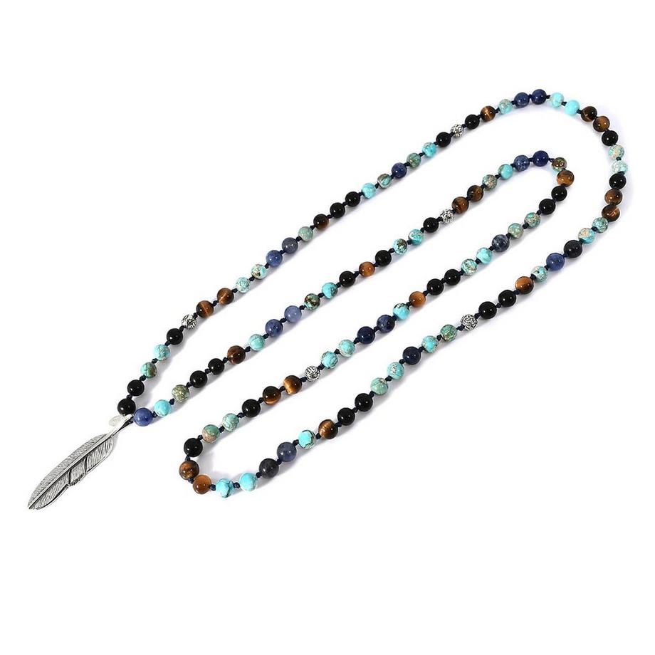 Silas  Halskette mit verschiedenen Steinen