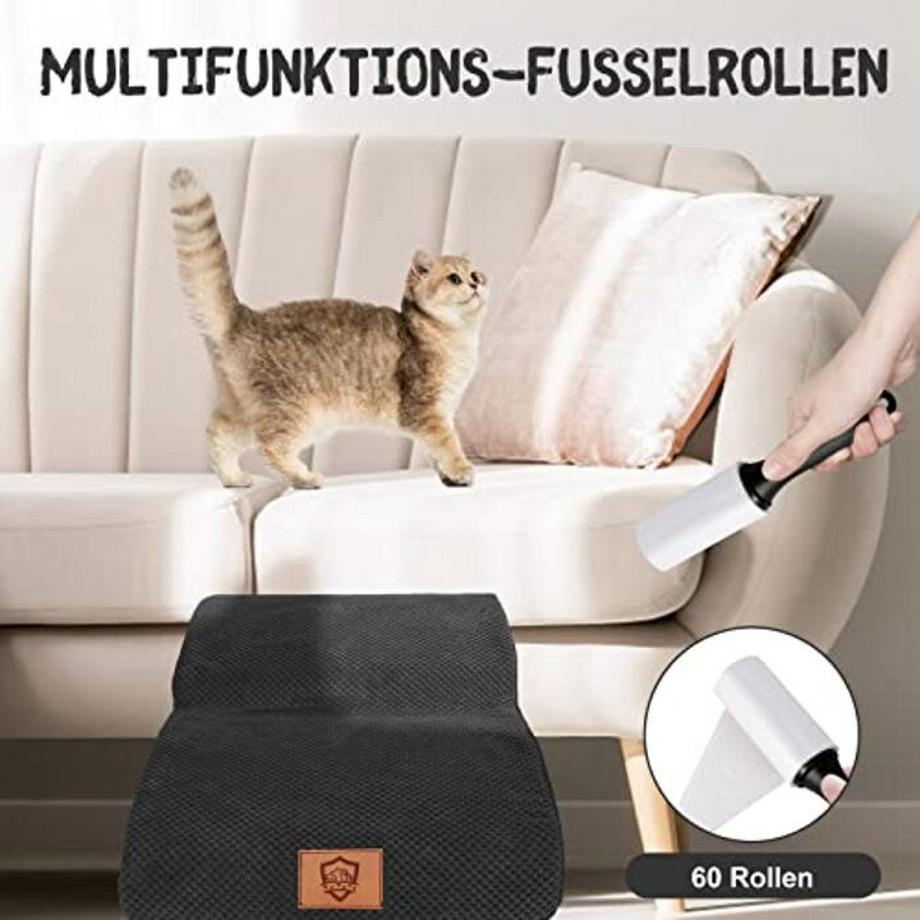 Alopini  Wasserdichte Haustiertreppe, 2 Stufen Hundetreppe mit waschbarem Bezug, hochdichte 