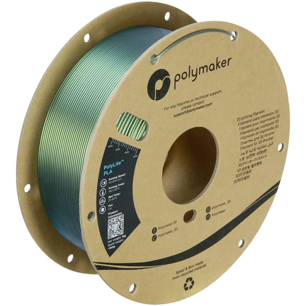 Polymaker  PolyLite Starlight PLA 1.75 mm 1 kg Starlight Aurora - Filament mit Farbwechseleffekt 