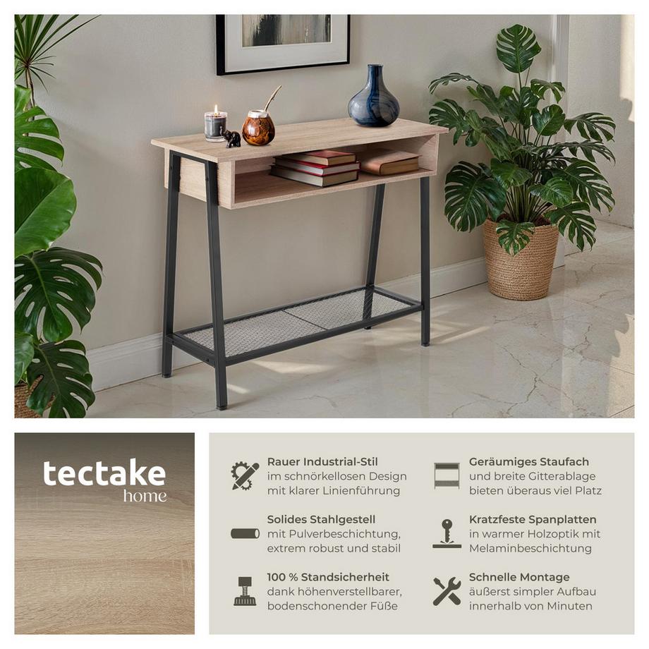 Tectake Tavolo console Tralee stile industriale  