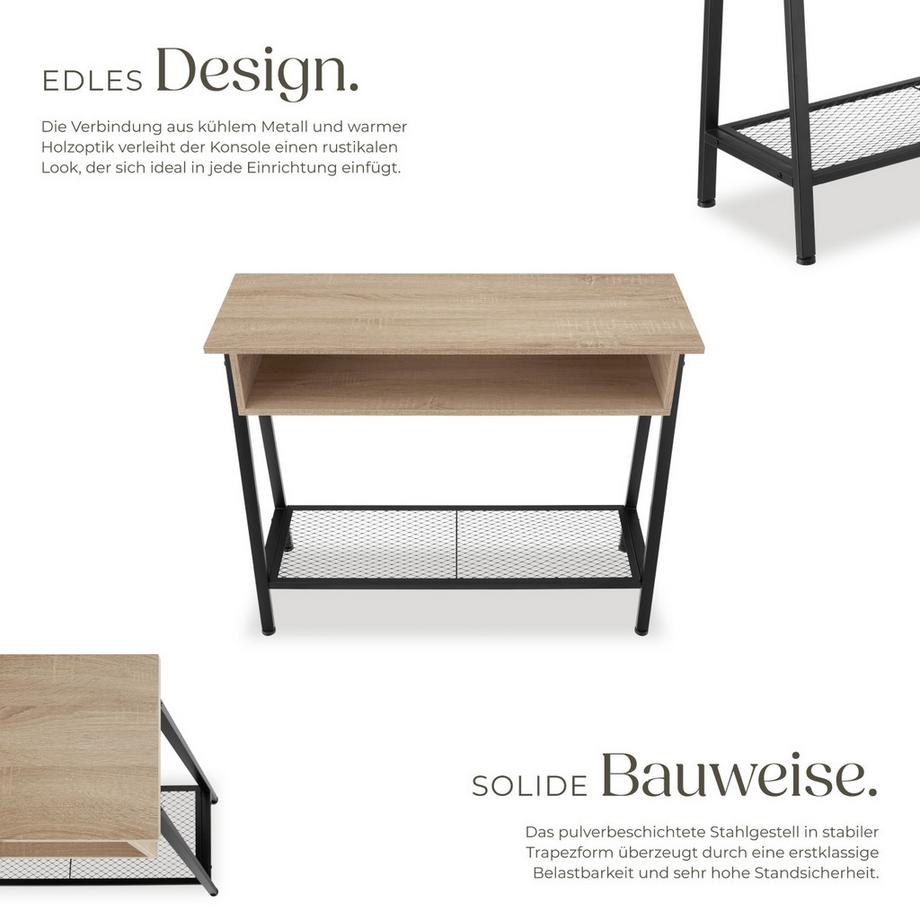 Tectake Tavolo console Tralee stile industriale  